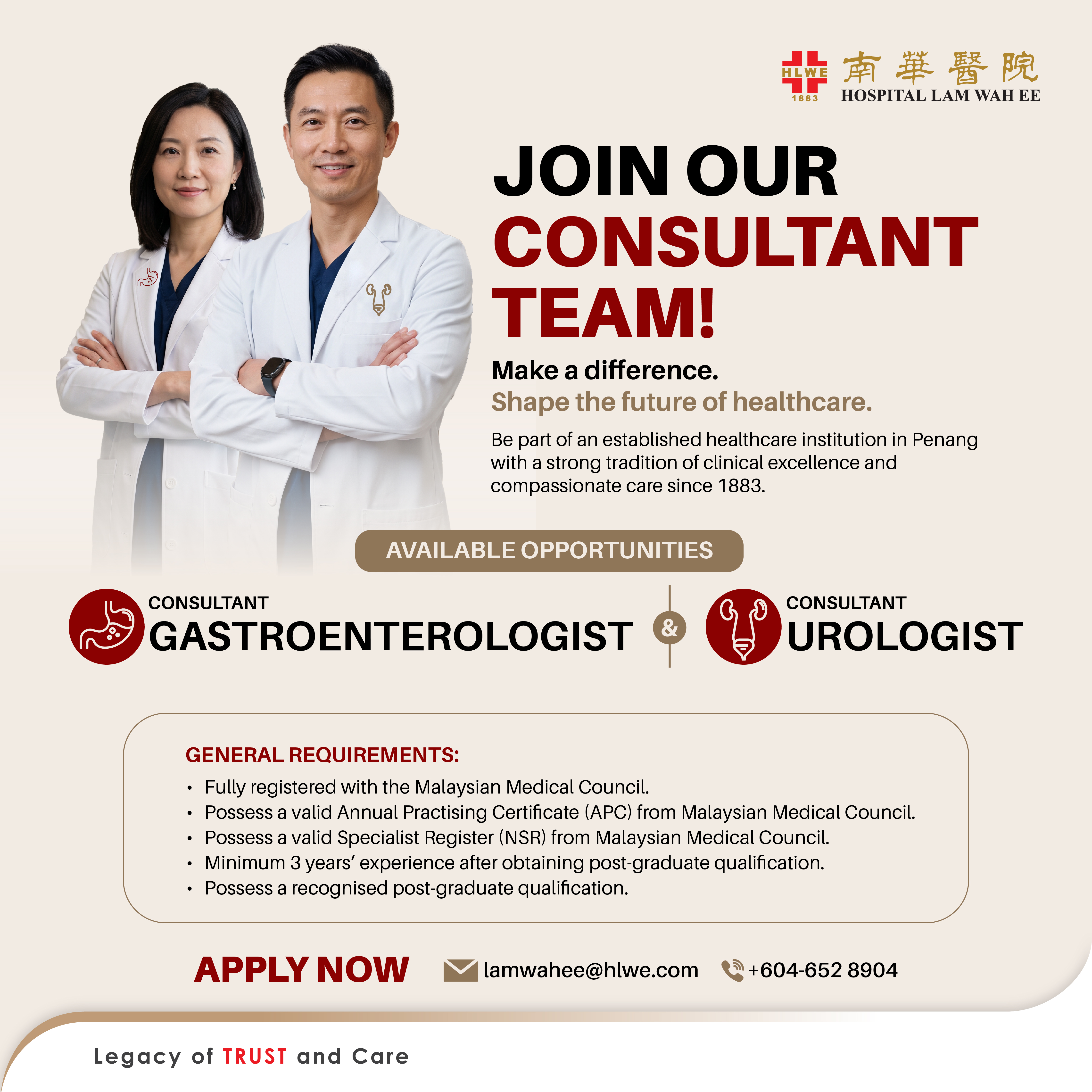 Consultant Gastroenterologist & Urologist
